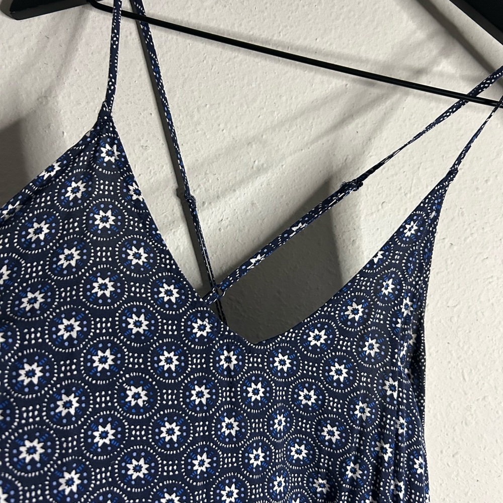 Old Navy Navy Blue Printed Maxi Dress - Picture 8 of 13